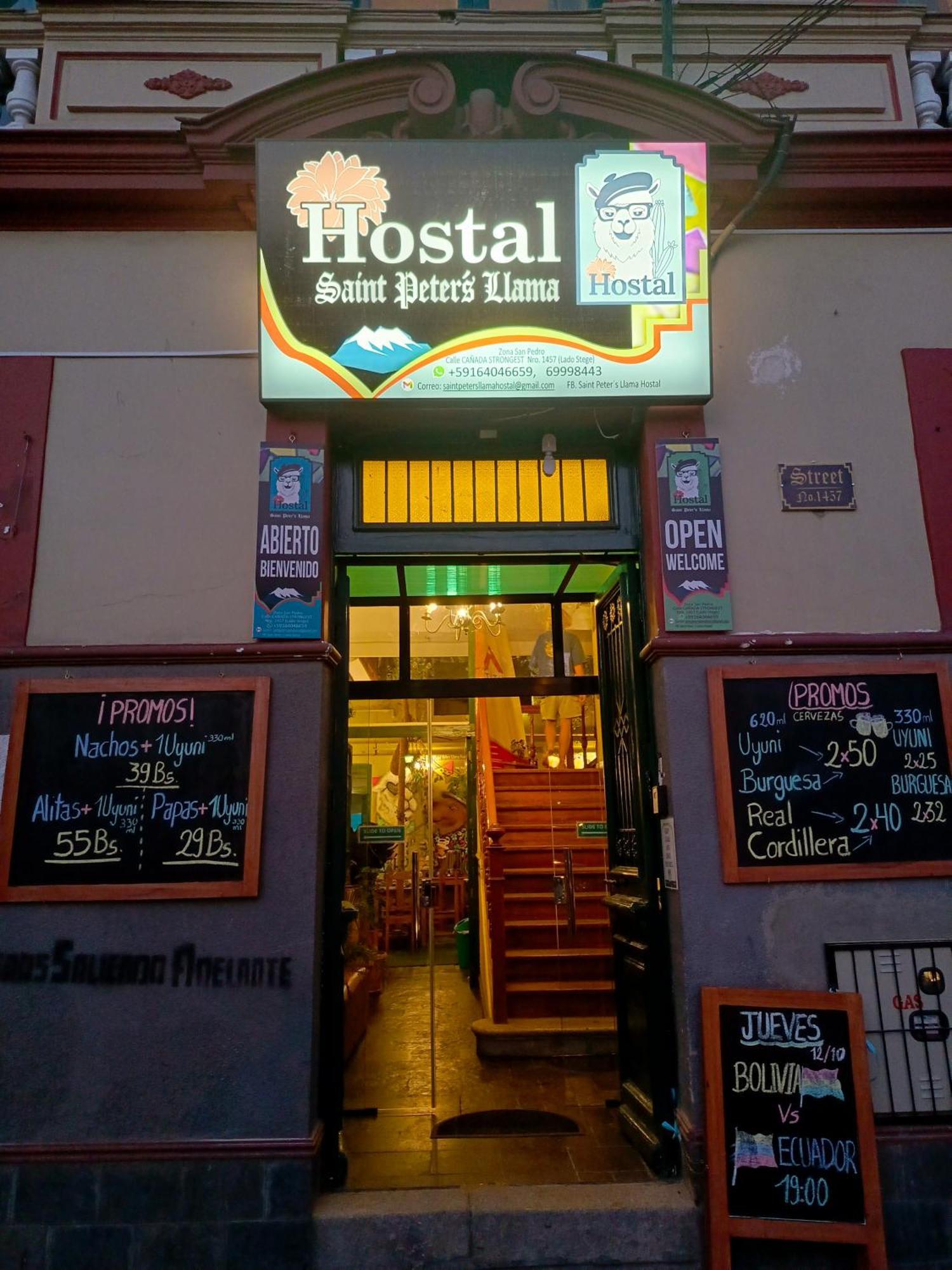 Saint Peter'S Llama Hostal La Paz Buitenkant foto
